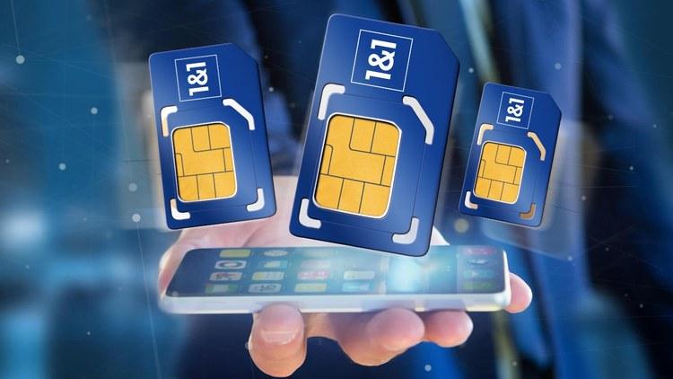 mehrere simkarten schweben ueber handy | 1&1 mehrere simkarten schweben ueber handy